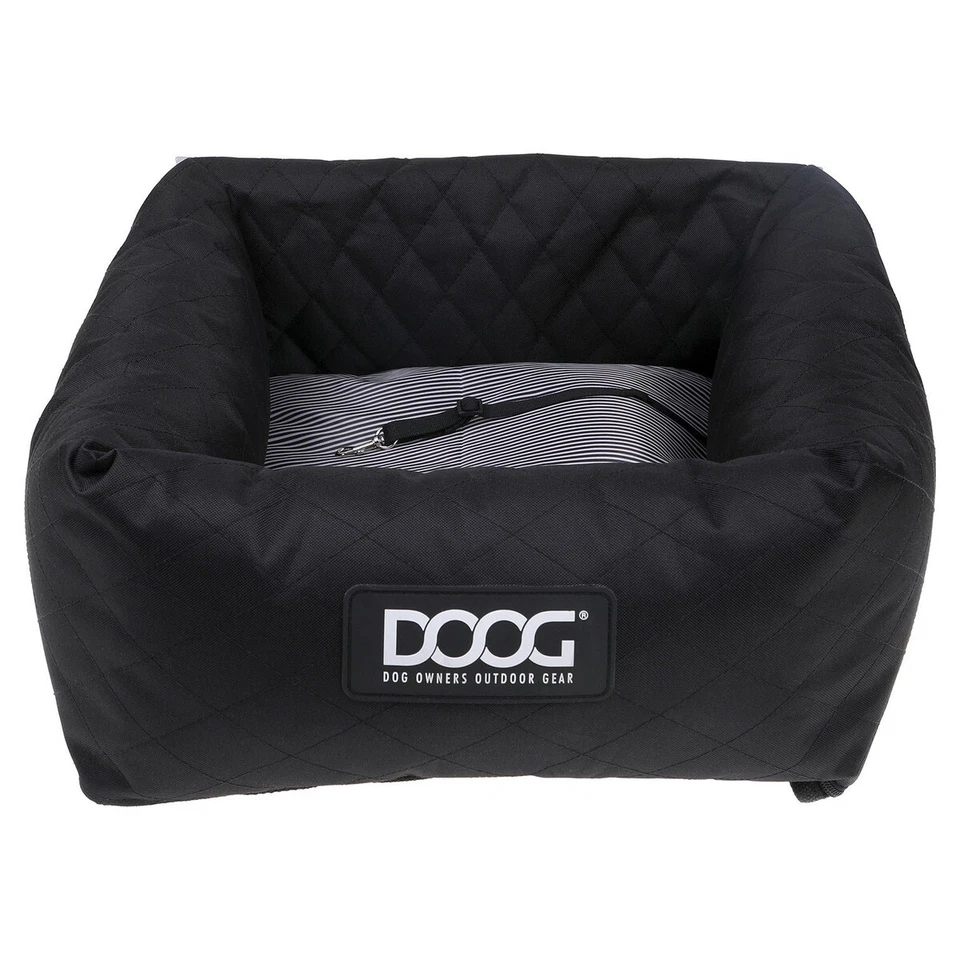 DOOG Siège Auto Pour Chiens Noir 50x56cm Jusqu'à 15kg Lavable Et Confortable - Photo 4/4