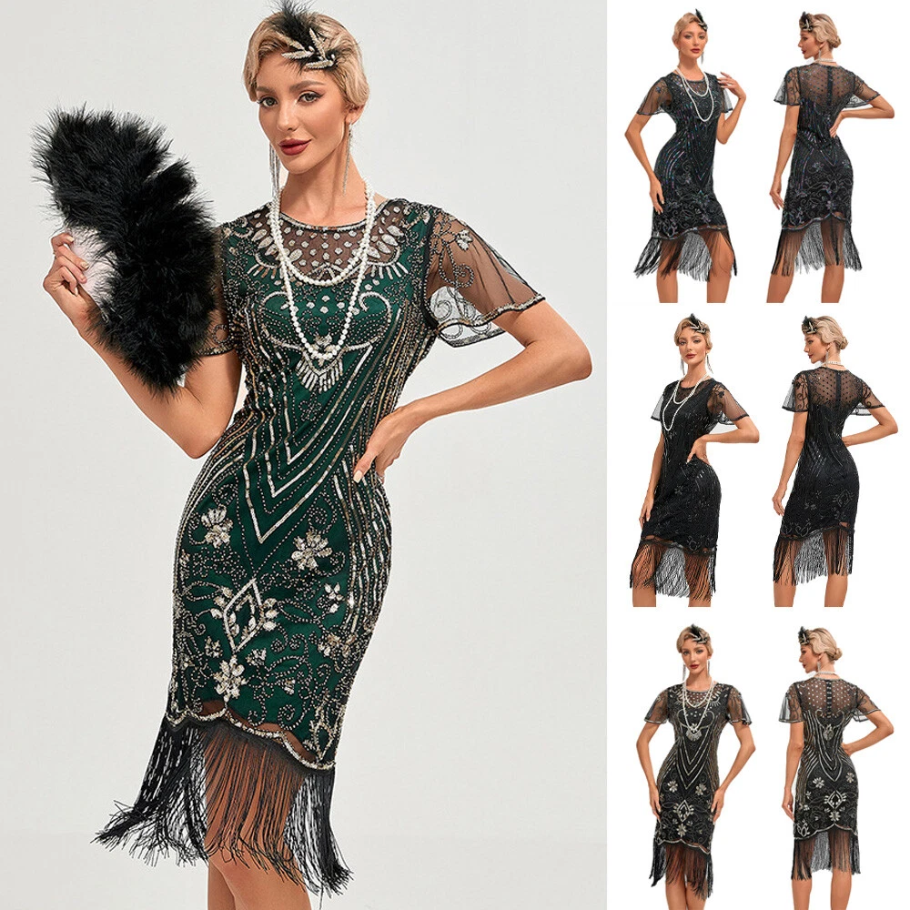 Ladies flapper clearance dresses