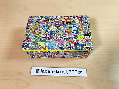 Takashi Murakami x Doraemon Tokyo 2017 Exhibition Flower Art Cookie Can