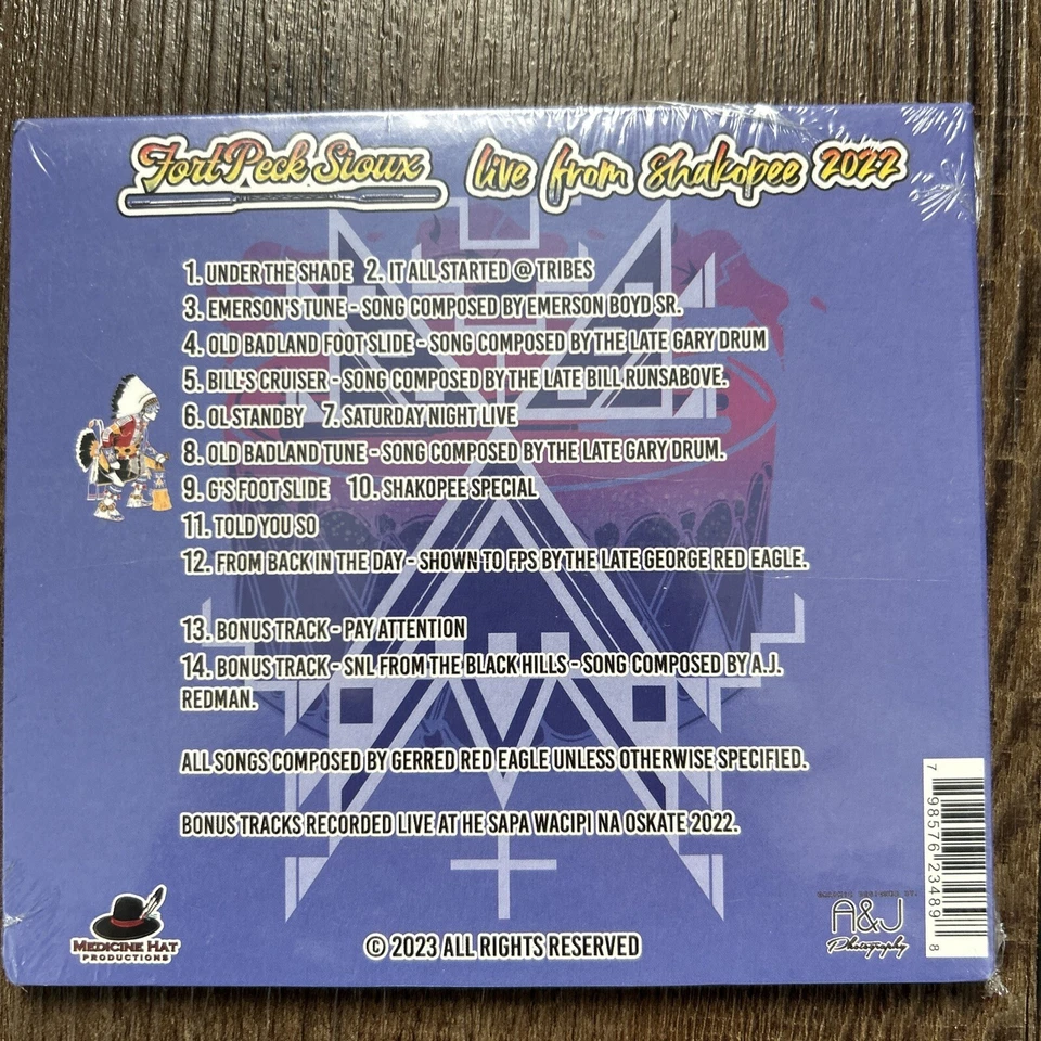 Fort Peck Sioux Singers. (Native American Singing) Sioux Pow Wow Songs - Image 2 of 2