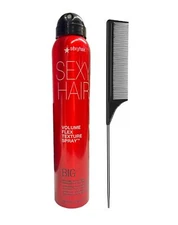 Sexy Hair Volume Flex Texture Spray 5.8 Oz (with Free Tail Combs)