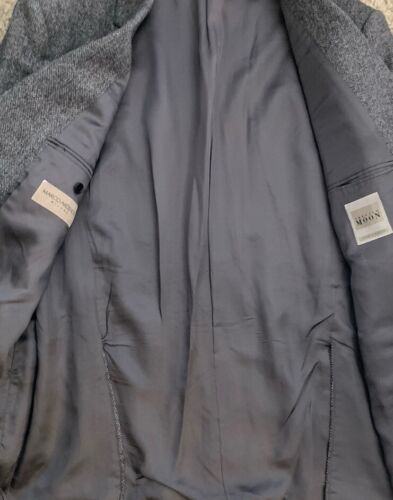 Lubiam Italy Abraham Moon Tweed Blazer Men’s 44R Gray Sport Coat Jacket Nice! - Picture 4 of 15