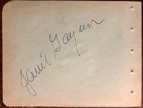 ZASU PITTS & JANET GAYNOR Dual AUTOGRAPHED Hand SIGNED VINTAGE 1950s ALBUM PAGE - Picture 2 of 4