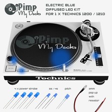 TECHNICS SL 1200 1210 ELECTRIC BLUE DIFFUSED LED KIT (FOR 1 TURNTABLE)