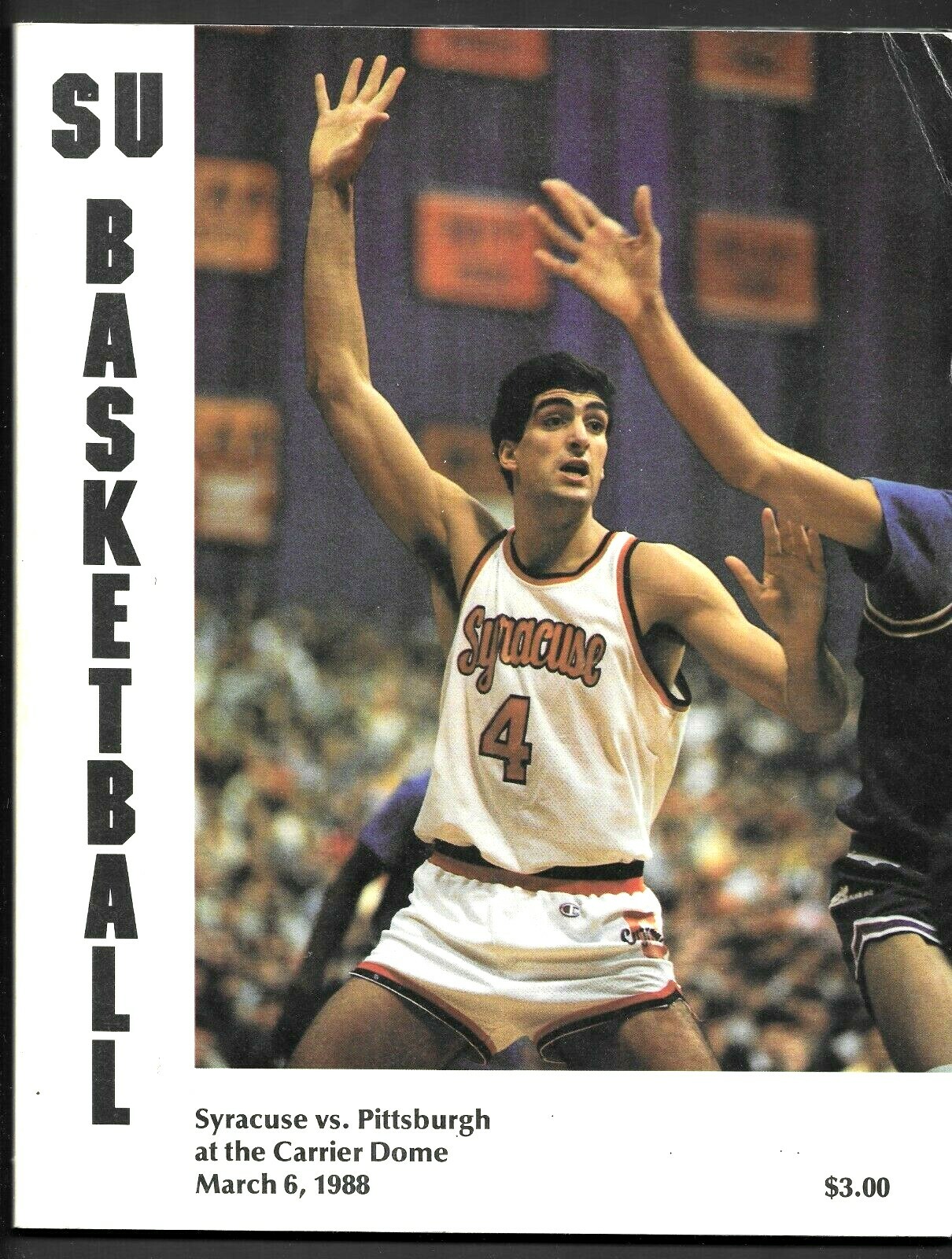 1988 SYRACUSE vs PITTSBURGH Basketball Prog. RONY SEIKALY COVER EXCELLENT +  | eBay