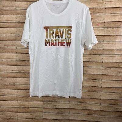 Travis Mathew California Flag Grizzly Bear T-Shirt size XLarge  Golf Graphic