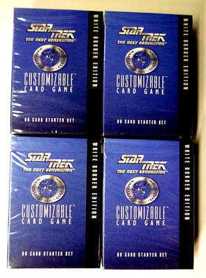 Star Trek Next Generation 4X Sealed Starter Decks & Warp Packs CCG Decipher 1995