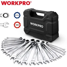 WORKPRO Ratcheting Combination Wrench Set 22PCS Set Combo Ratchet Wrench Set New