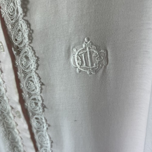Camisón vintage Christian Dior talla L rosa sin mangas encaje recortado con botones - Imagen 8 de 8