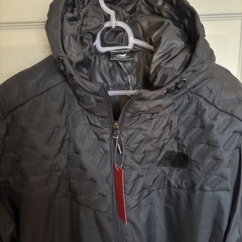 New Balance Men’s Padded Wind & Water Resistant Hooded Jacket - Size M - Picture 2 of 6