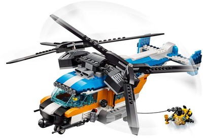 Lego Creator Twin Rotor Helicopter Block Toy Girl Boys
