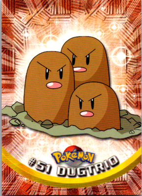 Dugtrio #51 Topps TV Animation Edition Black Label Pokemon Card | eBay