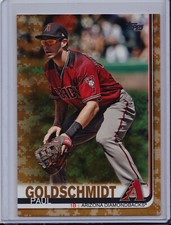 Paul Goldschmidt 2019 Topps Series 1 Camo #'d /25 Memorial Day Base Parallel
