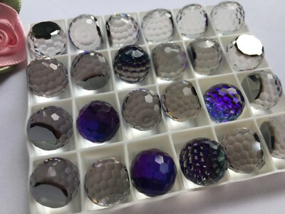 Swarovski #4861 Feuerball Heliotrop Multifacettenreich Flachboden Pack 2 12 mm