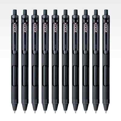 FLAIR Zoox F7 0.7mm Retractable Roller Gel Pen Pack of 10 Jumbo
