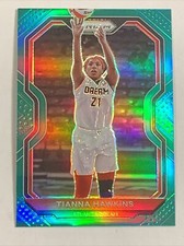 2021 Panini Prizm Tianna Hawkins Green Parallel SP #62 Atlanta Dream