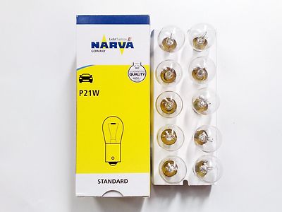 10 Stück Narva 17635 12V 21W P21W BA15s Glühlampe Glühbirne Kugellampe  N14w