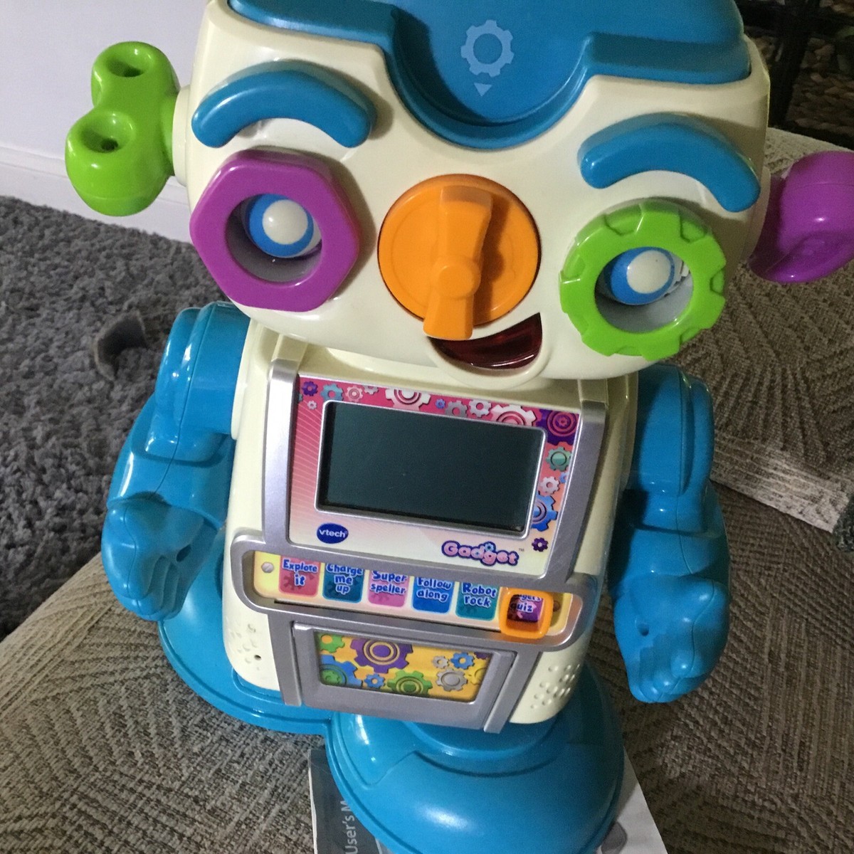 Vtech Gadget/Cogsley Learning Robot Toy Play Interactive No Discs