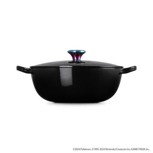 Le Creuset Pokemon Topf glänzend schwarz IH schillernder Knopf 22 cm Pokémon - Bild 5 von 13