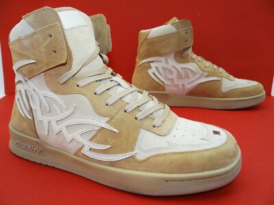 MISBHV Court Sneaker High Turnschuhe Laufschuhe Herren Schuhe Leder Gr.44 Beige