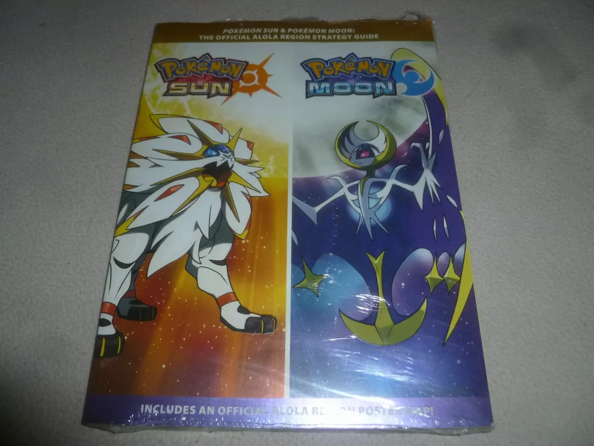 NEW SEALED POKEMON SUN MOON ALOLA REGION OFFICIAL GAME STRATEGY GUIDE  POSTER >>