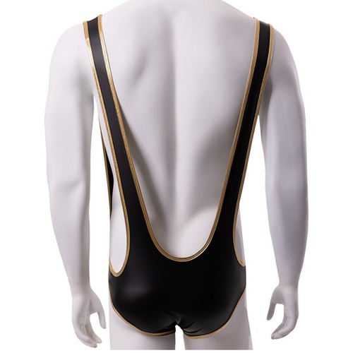 Men's Bodysuit Mankini Jockstrap Underwear Wrestling Singlet Leotard Jumpsuit - Picture 10 of 27