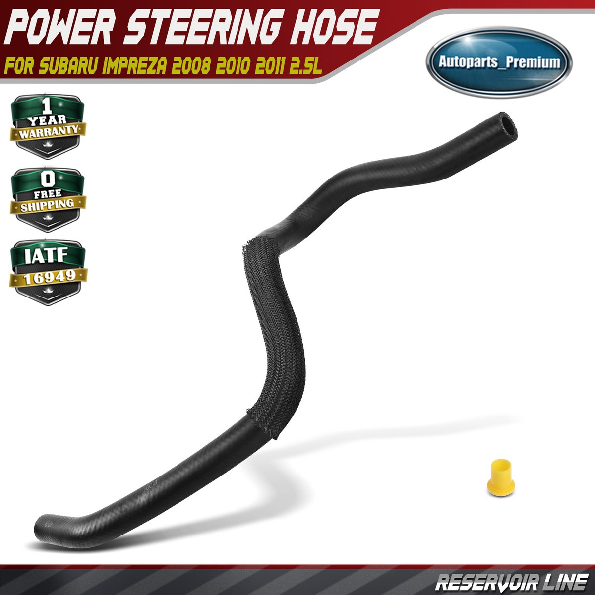 For 2008-2011 Subaru Impreza Power Steering Reservoir Line Hose Genuine