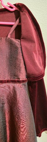GIRLS SZ 6X L/S BURGUNDY SPECIAL OCCASION DRESS + HANDBAG bySWEETHEART ROSE ~EUC - Picture 5 of 11