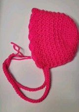 Crochet Baby Bonnet 0-6 Months