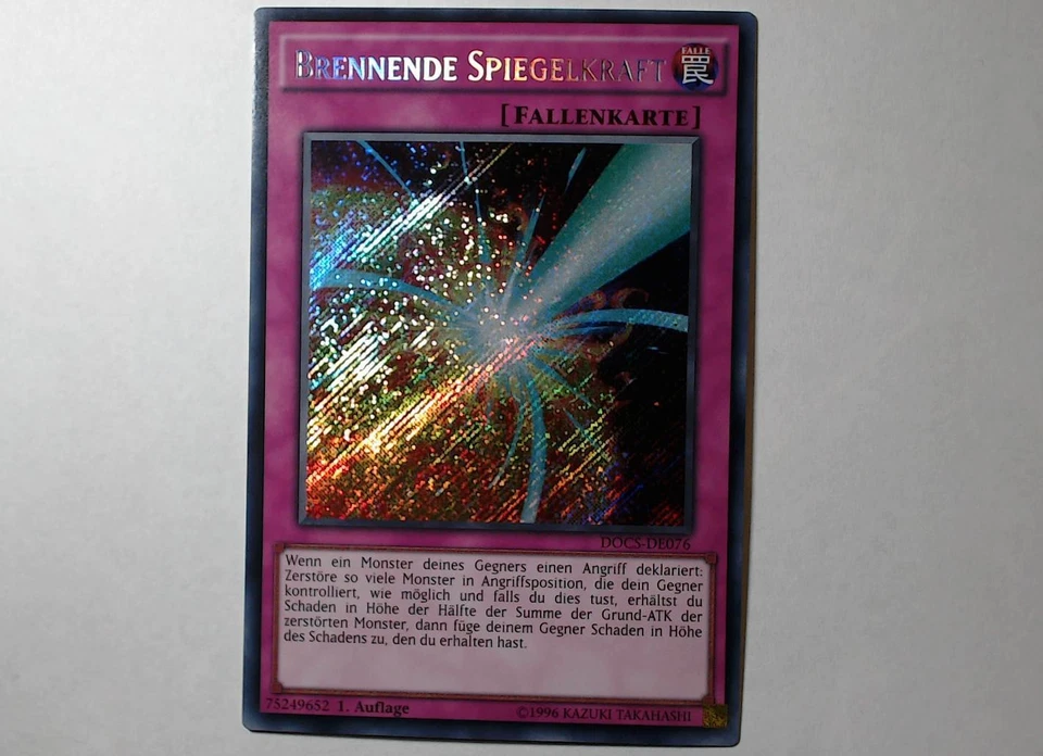 Yugioh BRENNENDE SPIEGELKRAFT , docs-de076 Secret Rare deutsch NM 1. Auflage - Bild 3 von 4