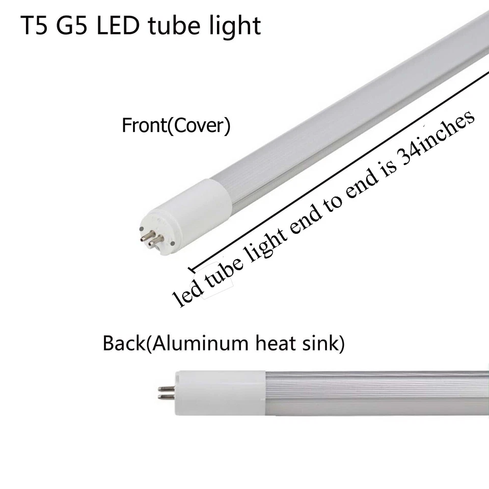 T5 G5 LED Tube Shop Light 34in 13W Replace to F21T5 21W Fluorescent Bulb 20pcs - Image 3 of 4