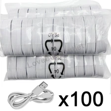 100x Wholesale Sync Data Charging Micro USB Cable for Samsung Galaxy S7