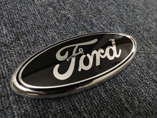 FORD TRANSIT REAR BLACK OVAL BADGE BONNET EMBLEM 7" 2006-2014 MK6 MK7