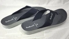 Walkaroo Made in India Men's V-Strap WG5002 Thongs Sandals - Black/Blue - Sz 8