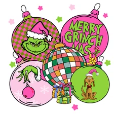 DTF Print Transfers, Ready to Press Direct to Film Transfer, Grinch, Christmas