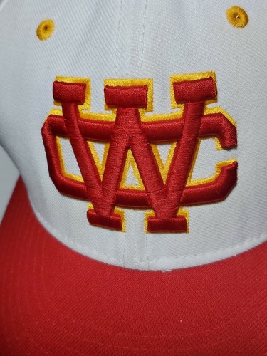Richardson WC Christian School Baseball Cap White Embroidered Red Yellow - Picture 7 of 12