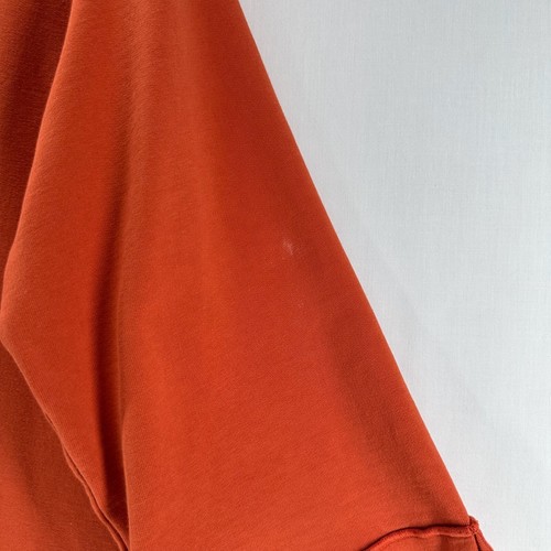 CMC Color Me Cotton Jacket Womens L Terry Lagenlook Button Up 3/4 Sleeve Orange - Picture 8 of 13