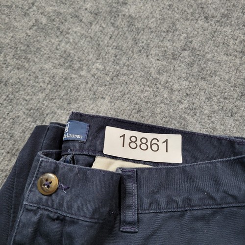 Polo Ralph Lauren Pants Boys 18 Blue Chino Flat Front Straight 29x30 Casual Kids - Picture 11 of 11