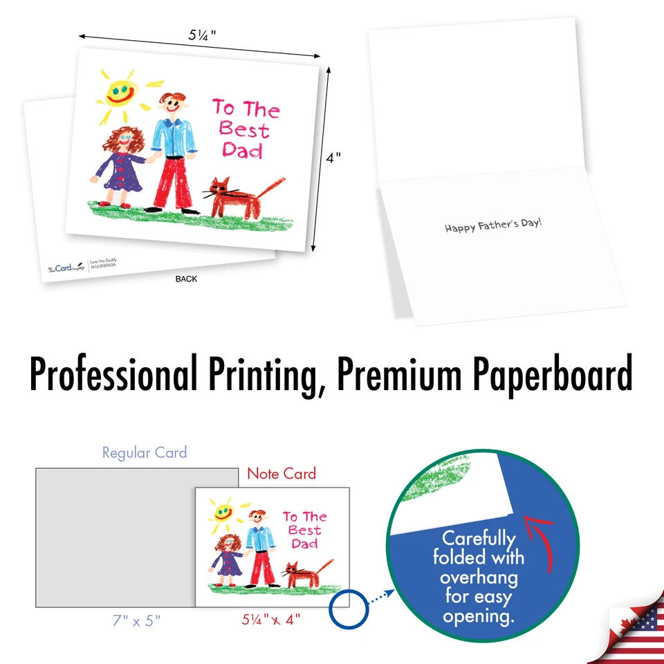 20 Cuadernos del Día del Padre Asst'd 4x5,12" con Env.(10 diseños) Love You Daddy Foto 2 de 4