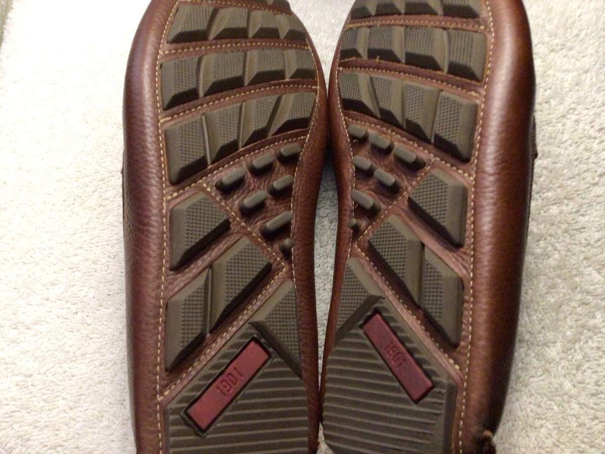 1901 Men’s Brown Pebbled Leather Loafers Sz 8.5 Rubber Sole Made In Brazil 1901 Penny Loafers Brown Leather Hand Made | Mercari main image 3