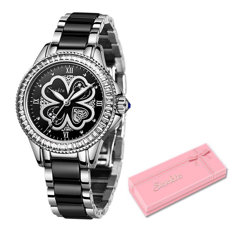 Women Watches Fashion Luxury Quartz Ceramics Bracelet Wrist Watches For Women