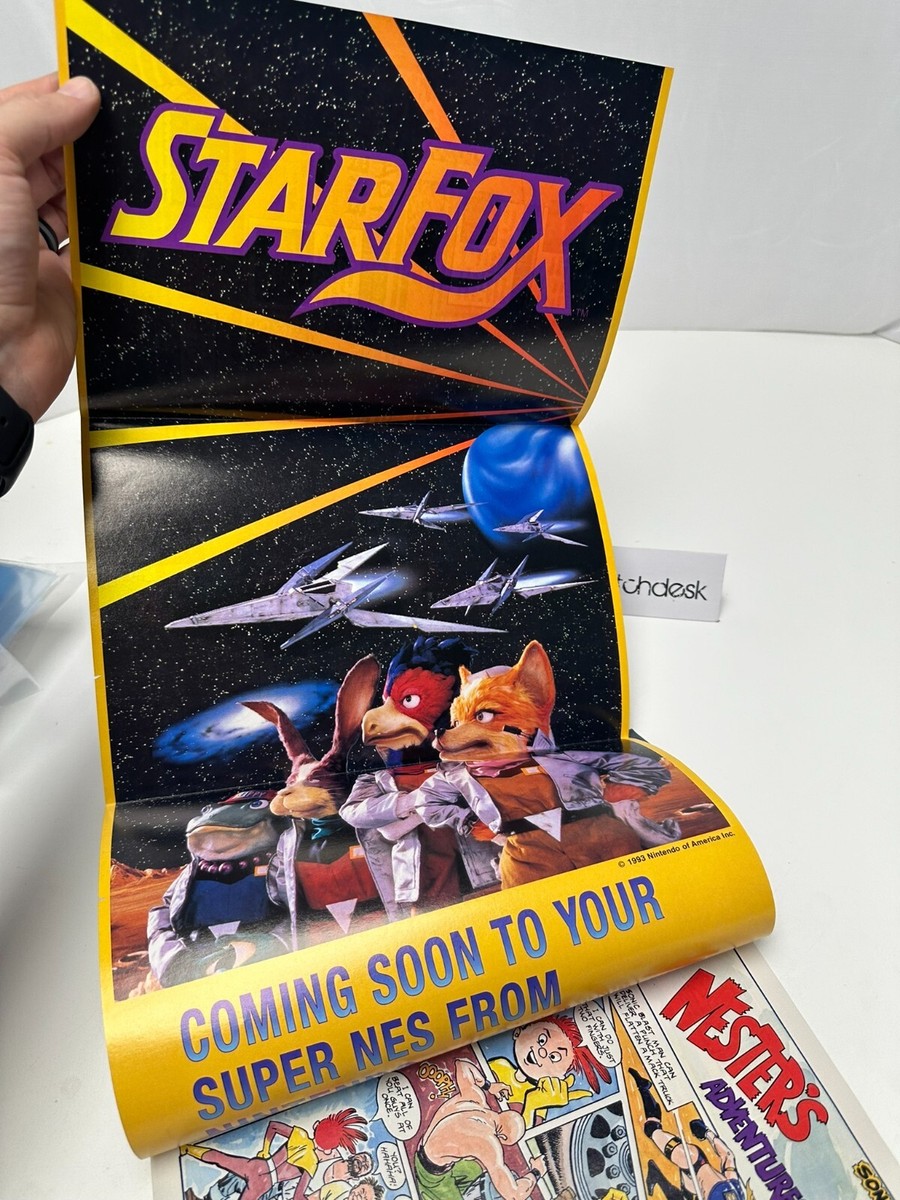 NINTENDO POWER Magazine FEBRUARY 1993 Volume 45 - STAR FOX Poster