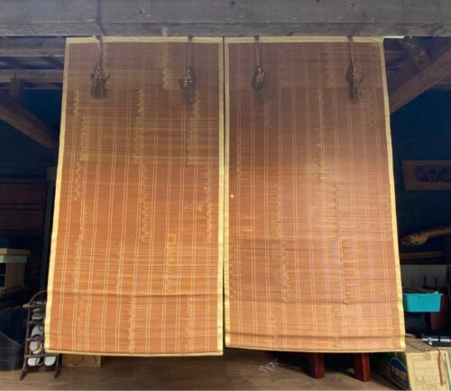 Japanese Misu Sudare Window Screen set Shade Blind Tea Ceremony 168×88cm - Picture 3 of 9