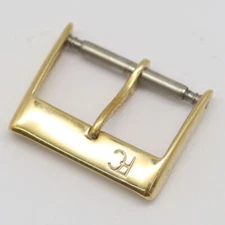 FREDERIQUE CONSTANT Genuine Buckle Men's/Ladies' Watch Band Parts Gold 17mm