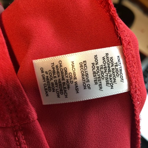 Ann Taylor LOFT Women's Scoop Neck Tank Top Shirt Keyhole Back Coral Size Small - Picture 5 of 5