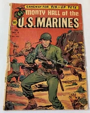 1952 Toby MONTY HALL OF THE US MARINES #2 ~ low grade but pin-ups still here