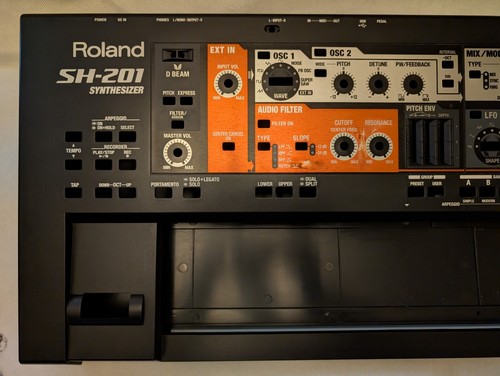 Roland SH201 Synthesizer Front & Bottom Housing Panels - Roland SH 201 - Bild 3 von 24