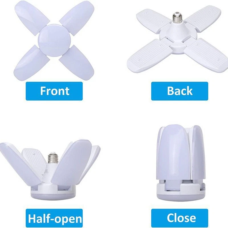 E27 Fan Shape LED Bulb AC220V 28W Foldable Led Light Bulb For Home Living Room - Bild 4 von 4