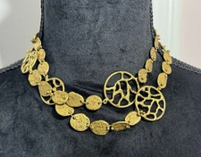 Brutalist Sculptured Handmade Necklace 