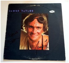 James Taylor & Leland Sklar Signed Autographed Record Album LP ACOA